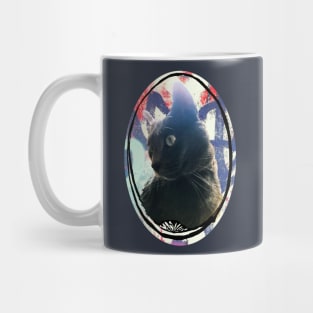 Blue Grey Cat Photo Mug